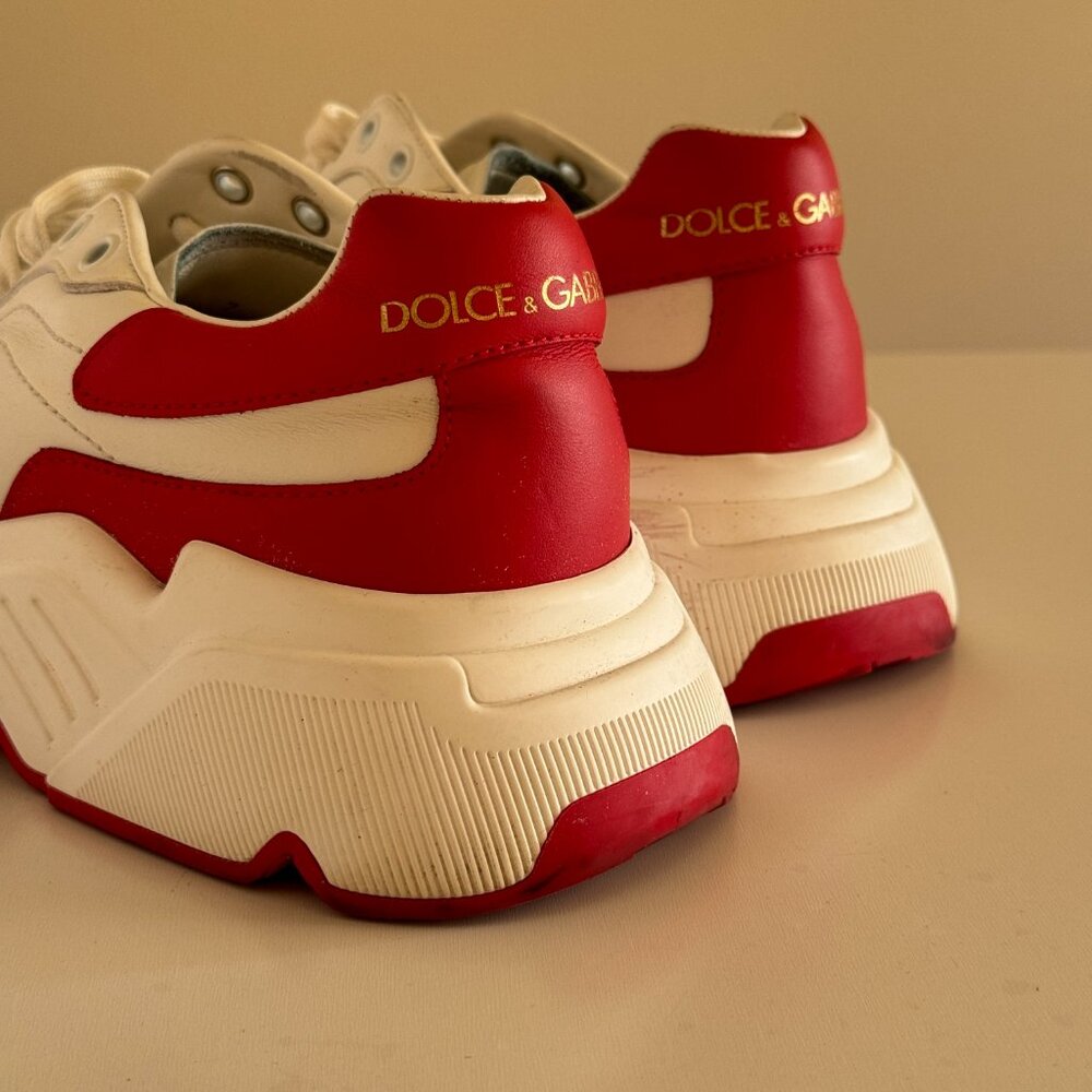 Dolce & Gabbana Daymaster Low 'White Red' sneakers trainers Men’s 8 US (UK 7) - Picture 4 of 10